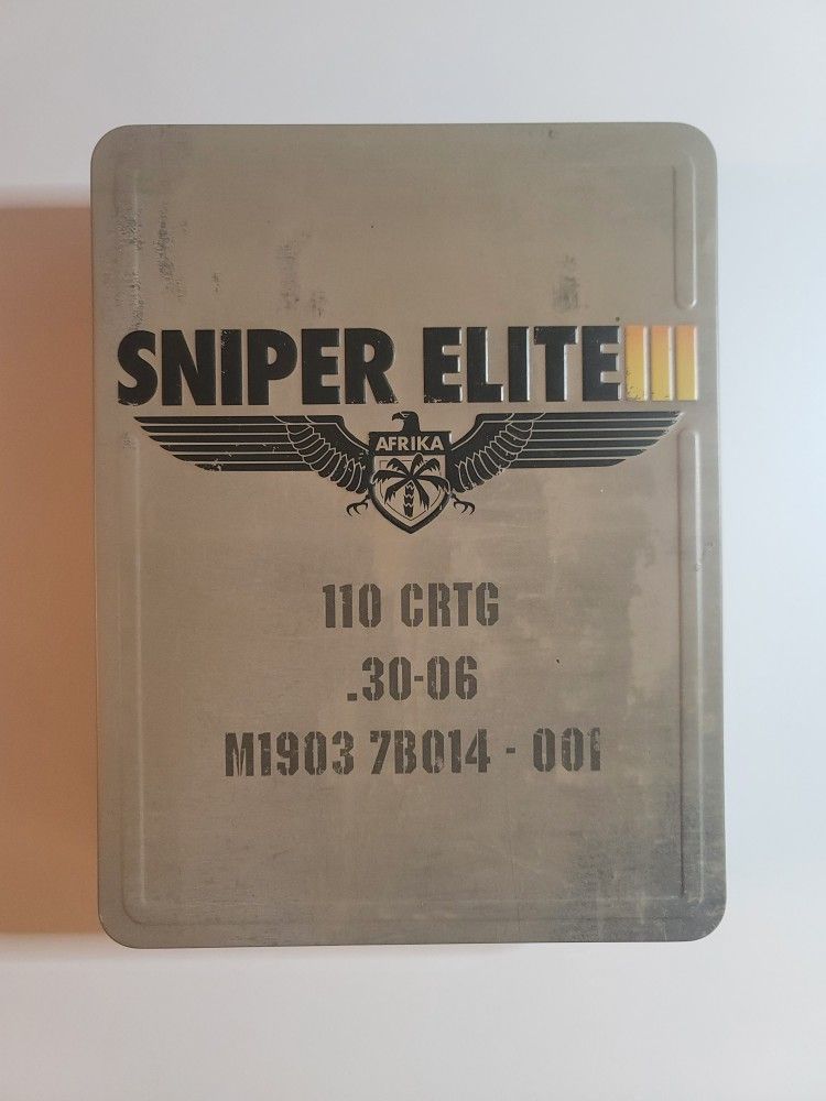 Xbox 1 Xbox X Game.. Sniper Elite 3 Steel Book !!!