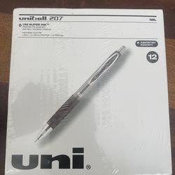 Uniball 207 12 Pk Assorted Colors 