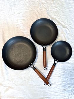 3-Piece Non-Stick Skillet / Frying Pan Set (7.5”, 9.5”, 11.5”)