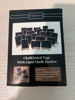 ONUPGO Mini Chalkboard Tags with Liquid Chalk Marker
