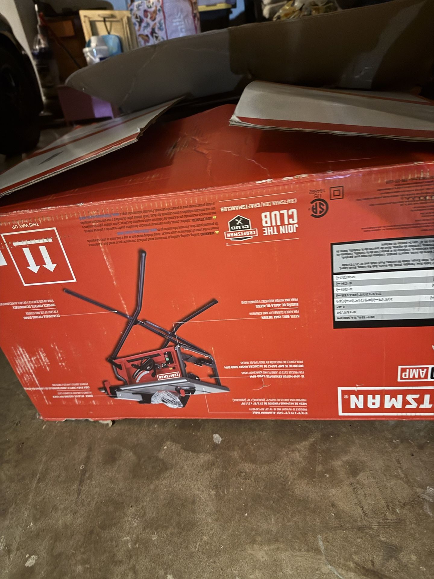 Craftsman table Saw 15.0