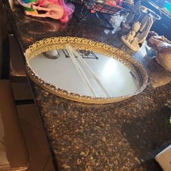Brass Vintage Mirror Is Broke