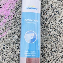 Coolaroo 10ft Shade Screen With Wand Crank And Mounting brackets 