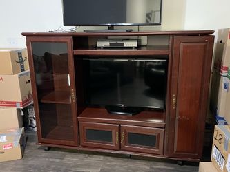 Solid Wood Entertainment Center