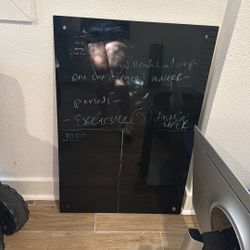 24X36 Glass Black board 