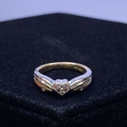 14K Heart Ring 