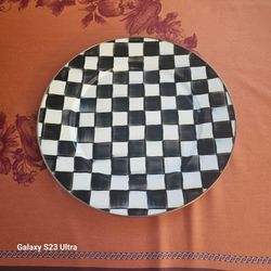 MacKenzie Childs Courtly Check Large Platter