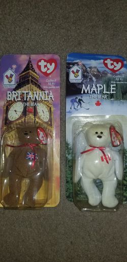 Ty Beanie Babies Maple & Brittania