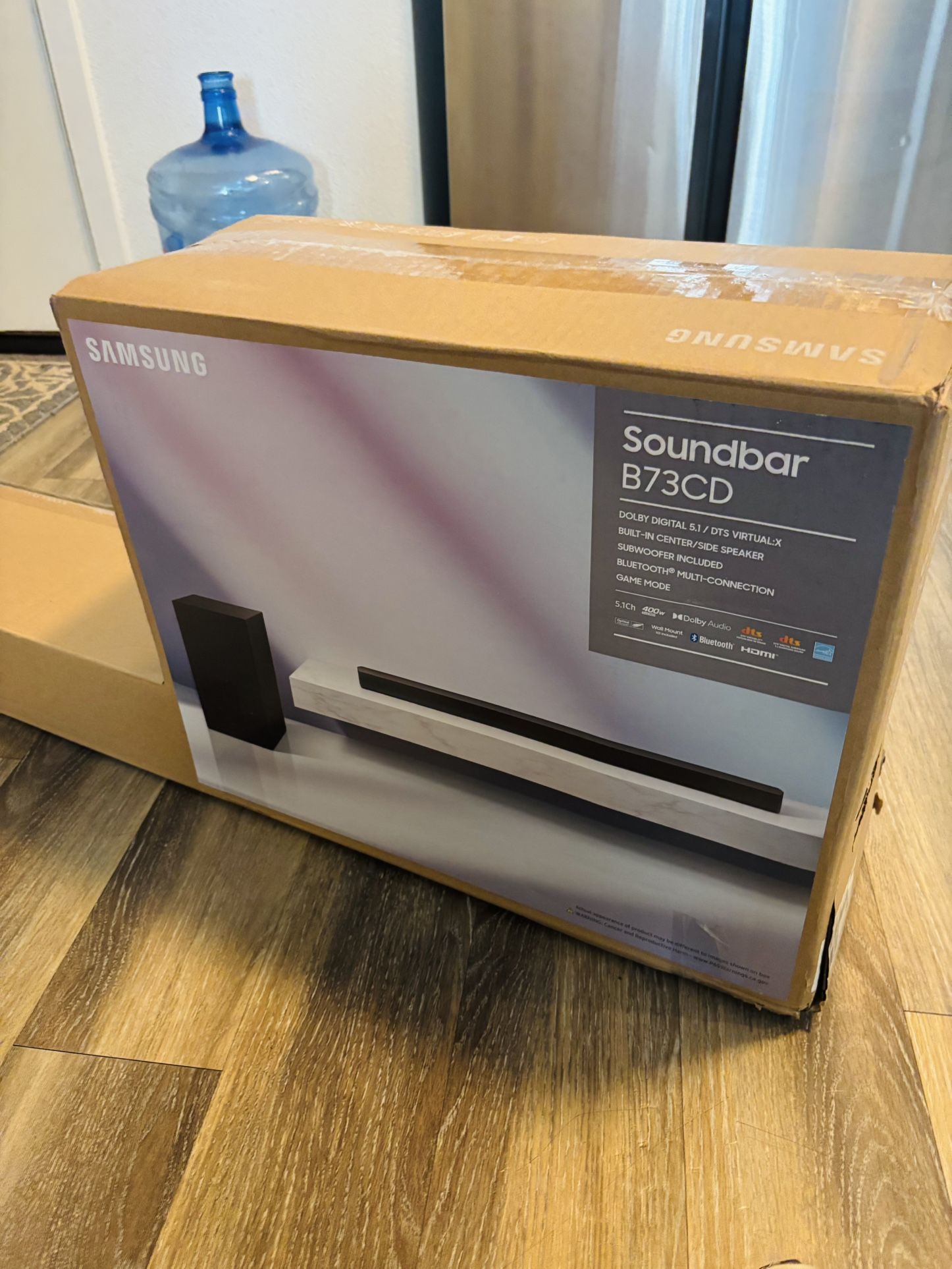 Samsung (HW-B73CD) β 5.1 Channel Soundbar System | Dolby Digital, Wireless Subwoofer, Adaptive Sound Etc.