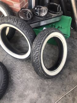 (USED) White walls front end rear