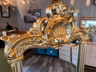 Gorgeous Tall Gold Hollywood Regency Mirror