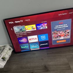 TCL Smart Tv 40” With Wall Mount New 