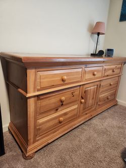Solid wood dresser
