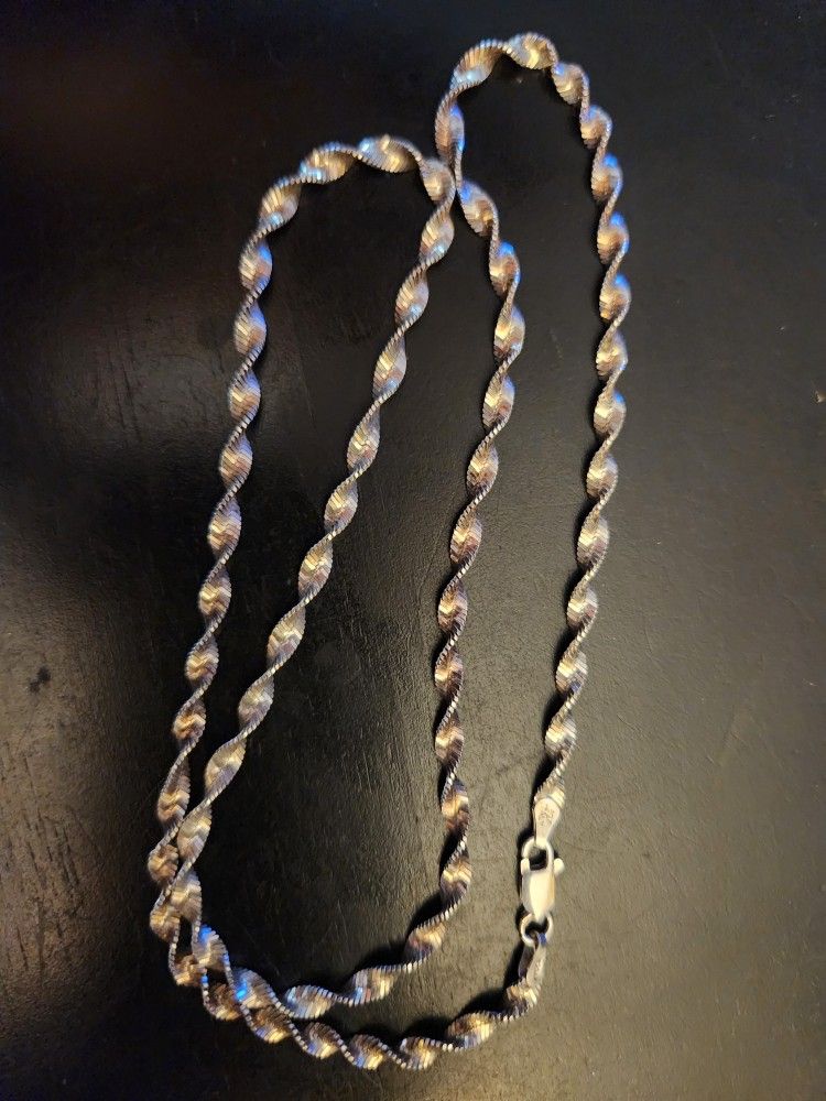 Sterling Silver Necklace - 20"