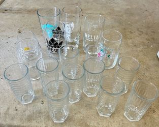 Assorted Drinking Glasses Lot