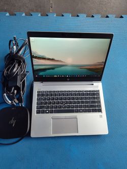 $300 Firm, Yes, It's Available, HP Elitebook 745 G5 laptop Workstation Bundle, AMD Ryzen 7 Pro 2700, 16gb Ram, 500gb NVMe, W11, Office 2021, USBC dock