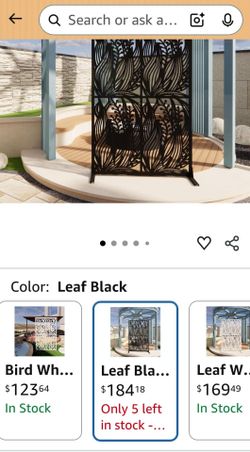 Decorative Metal Privacy Screen for Outdoor
