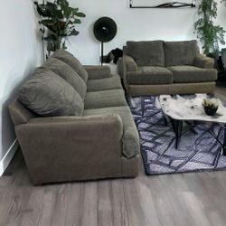 Gray Jackson Furniture Couch And Loveseat Sofa Set **ALL NYC DELIVERY**