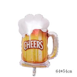 Large Cheers Glass foil Balloon for any occasion