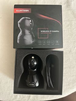 KAMTRON 826 Wireless IP Surveillance Camera 720p Wi-Fi Indoor Black Google