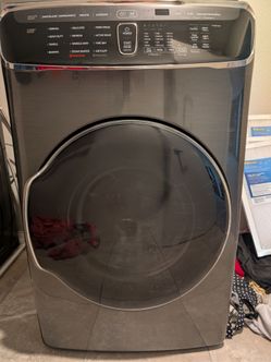Samsung FlexDry Dual Electric Dryer (Black Stainless) – Excellent Condition (Gas Line Included)