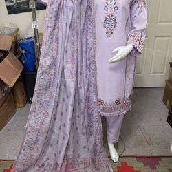 Pakistan Cotton Embroidered Dress