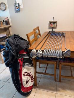 CALLAWAY PRO SERIES X16 MEN’S GOLF SET 13 CLUBS(irons/driver/wood/putter)+CALLAWAY CART CARRY BAG