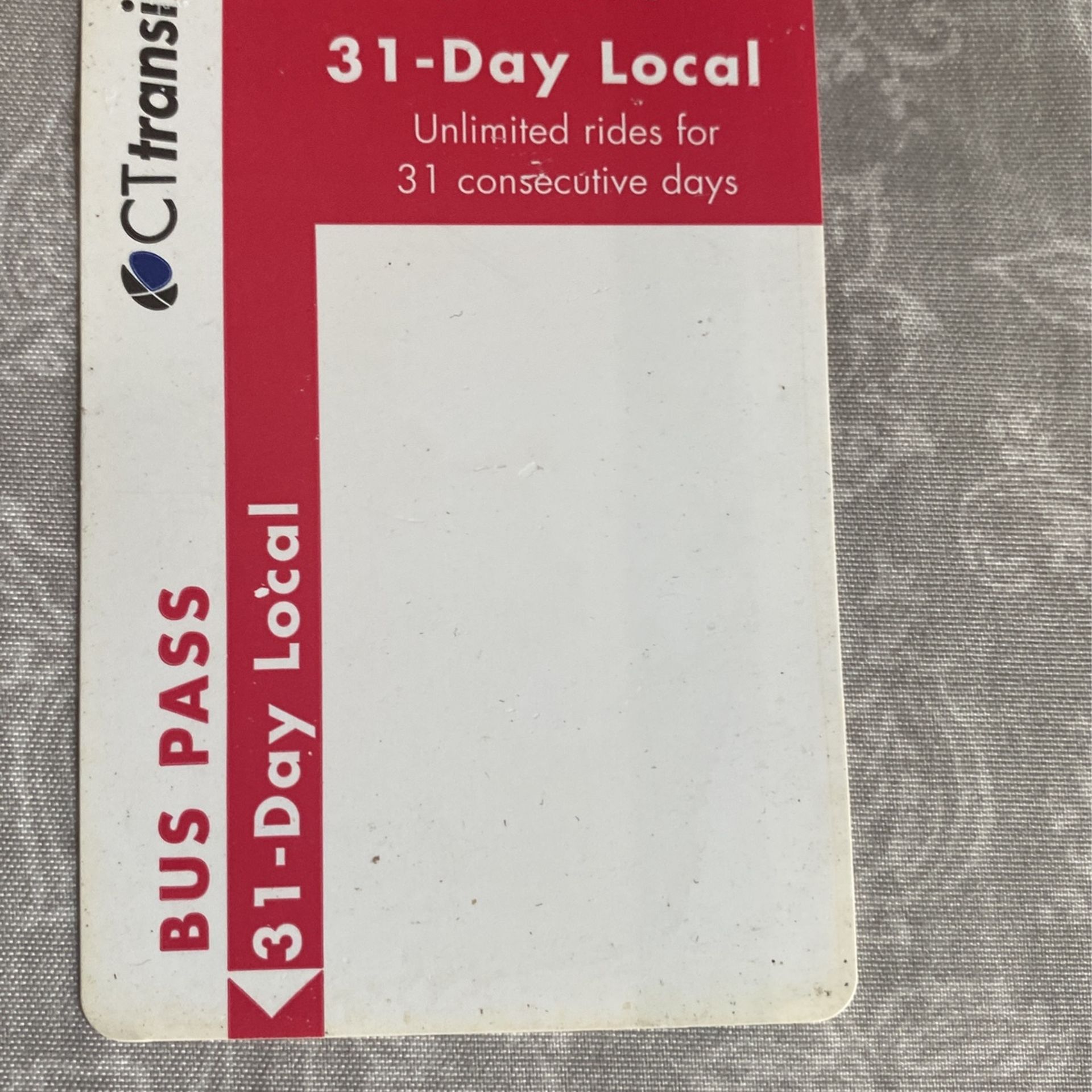 Transit Pass 31 Day