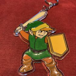 Rare 1988 Nintendo Legend Of Zelda Keychain