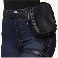 Leg Bag - FashionNova Leather Fanny Pack with Thigh Harness
