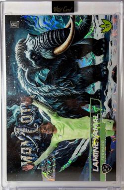 Lamine Yamal • 2024 Wild Card Alumination Dino-Might • Painted Mammoth • National Exclusive Chicago • 1/1