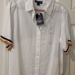 Medium Nautica, New Women’s Button Up Blouse
