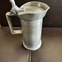 Antique  Pewter Liter