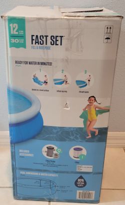 Fast Set Fill & Rise Pool 12ft x 30in