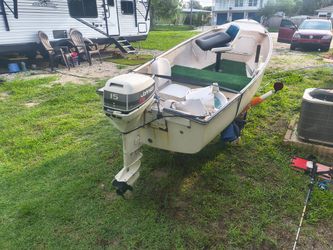 12 ' fiberglass boat ,
