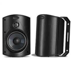Polk Audio - Atrium Series 4-1/2" Outdoor Loudspeakers (Pair) - Black