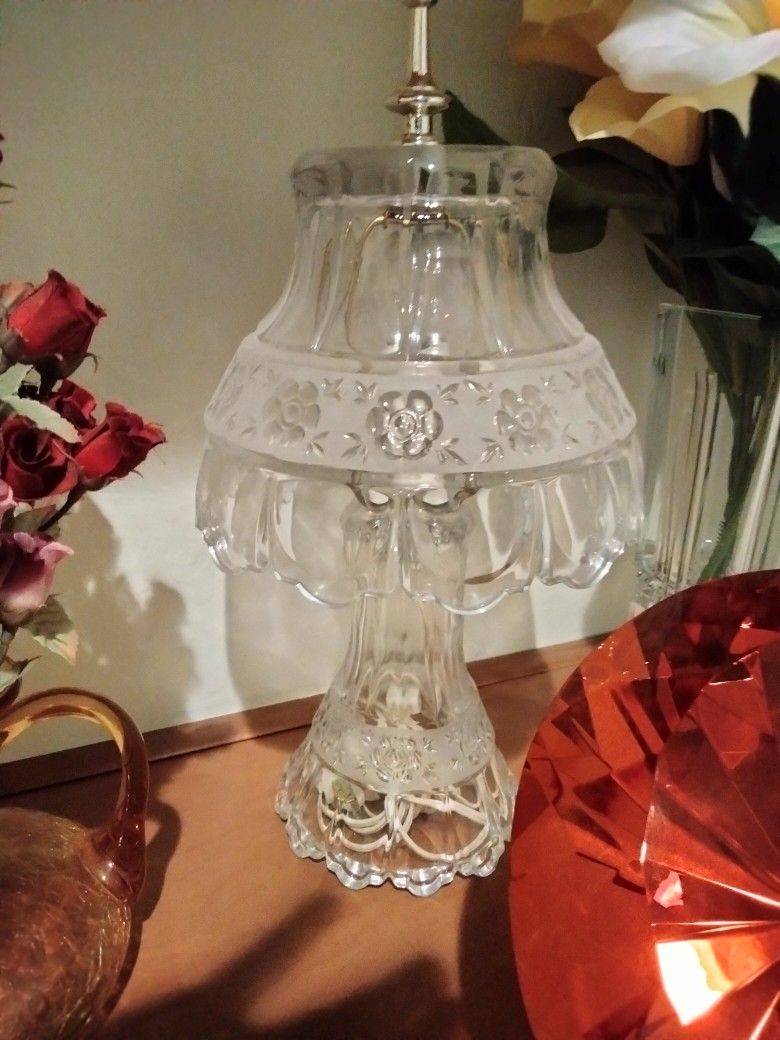 Antique Crystal Lamps Large Perfect 100 Each I Have Two Left