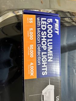 White LED shop light, 5000 lumens, cool white