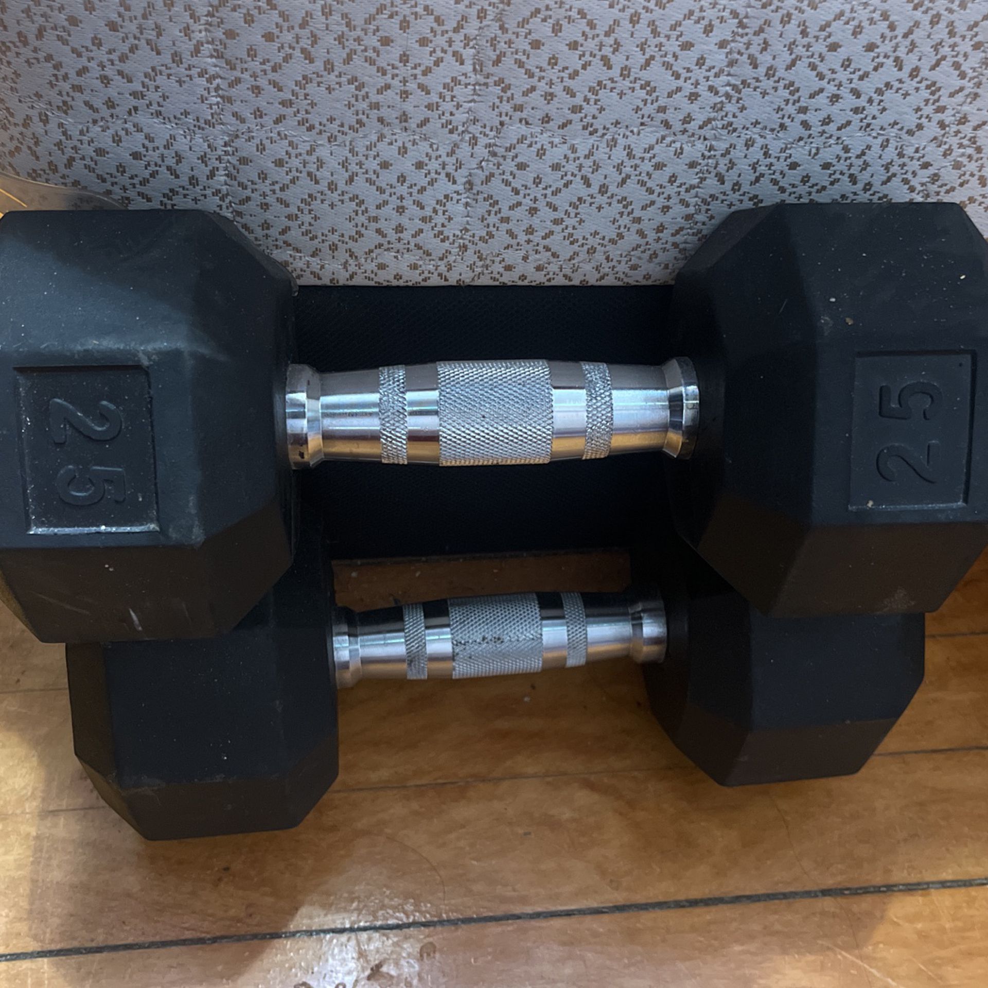 Two 25 pound weights for $35
