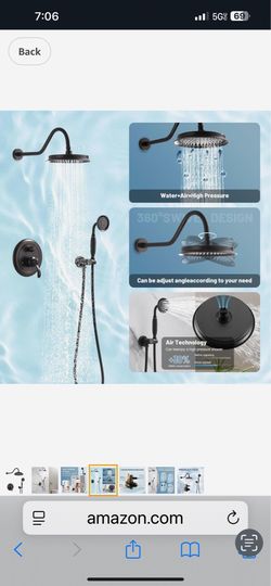 Shower Head Faucet Set,Oil Rubbed Bronze Vintage Wall Mount Shower Faucets Combo With Handheld Spray,Bathroom Rainfall YLF-3H $80