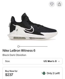 Lebron Witness VI Size 10.5