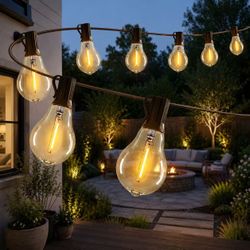 New In Box 100 Feet 40 Plus 3 Spare LED Bulb String Light Shatterproof Waterproof Lightbulbs 