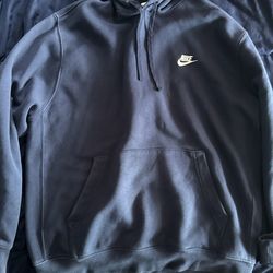 Nike Hoodie Navy Blue Size L