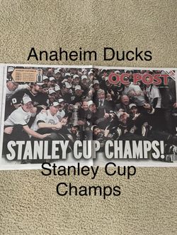 2007 Anaheim Ducks Stanley Cup Finals Orange County Post Newspaper