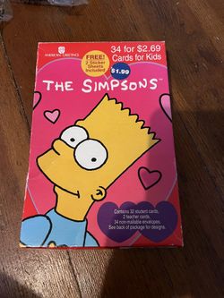 Simpson Valentines cards