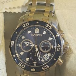 Invicta Pro Diver Chronograph Blue Dial Men's 48mm Watch 0077 