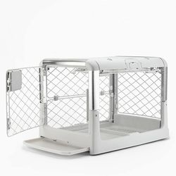 Diggs Revol Collapsible Dog Crate Travel Small Dogs Puppies Ash Brand New