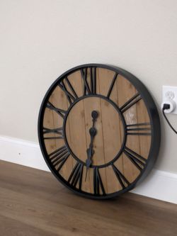 Rustic 23" wall clock