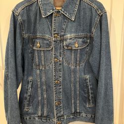 Vintage Lee Denim Jacket Size Small/Large Read Description Pls.