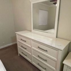 Charming Dresser and Mirror - USED